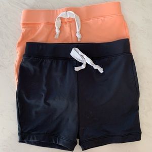 June & January Swim Shorts, 4T, Grapefruit-Onyx